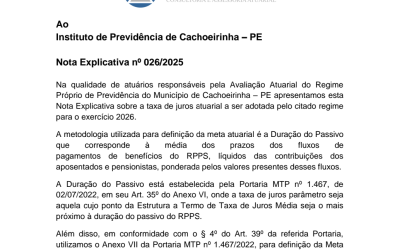 Relatório Meta Atuarial de 2026