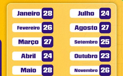 Calendário de Pagamento dos Benefícios – 2026